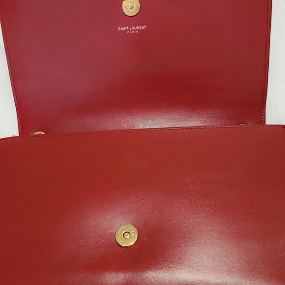 Ysl Red Calfskin Kate Tassel Bag - Picture 5 of 6